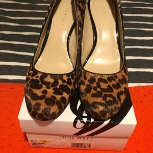 Nine West animal print heels